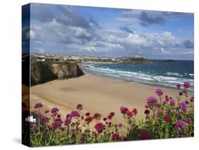 Great Western Beach, Newquay, Cornwall, England-Stuart Black-Stretched Canvas