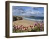 Great Western Beach, Newquay, Cornwall, England-Stuart Black-Framed Photographic Print