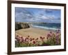 Great Western Beach, Newquay, Cornwall, England-Stuart Black-Framed Photographic Print