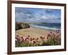 Great Western Beach, Newquay, Cornwall, England-Stuart Black-Framed Photographic Print