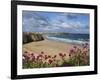 Great Western Beach, Newquay, Cornwall, England-Stuart Black-Framed Photographic Print