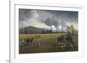 Great Western Near South Brent, 1913-Gerald Broom-Framed Giclee Print