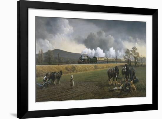 Great Western Near South Brent, 1913-Gerald Broom-Framed Giclee Print