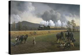 Great Western Near South Brent, 1913-Gerald Broom-Stretched Canvas