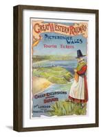 Great Western Railray Promo Tours to Wales from London - Wales, England-Lantern Press-Framed Art Print