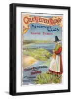 Great Western Railray Promo Tours to Wales from London - Wales, England-Lantern Press-Framed Art Print