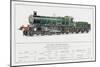 Great Western Railway Express Loco No 190 Waverley-W.j. Stokoe-Mounted Art Print