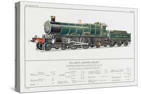 Great Western Railway Express Loco No 190 Waverley-W.j. Stokoe-Stretched Canvas