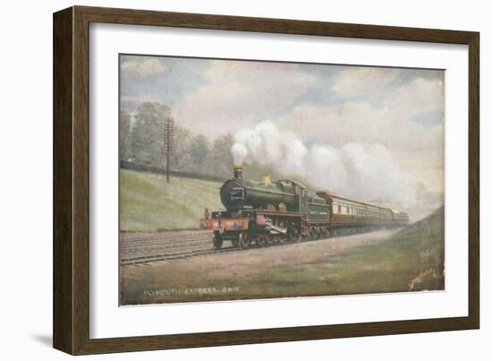 Great Western Railway Plymouth Express Train-null-Framed Giclee Print