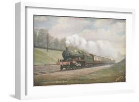 Great Western Railway Plymouth Express Train-null-Framed Giclee Print