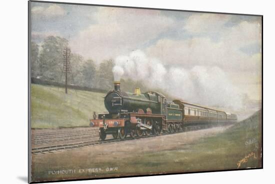 Great Western Railway Plymouth Express Train-null-Mounted Giclee Print