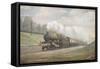 Great Western Railway Plymouth Express Train-null-Framed Stretched Canvas