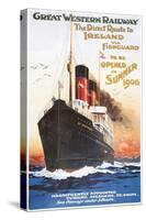Great Western Railway - Steamship - Vintage Poster-Lantern Press-Stretched Canvas