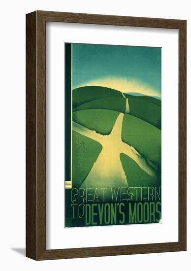 Great Western to Devon's Moors-null-Framed Art Print