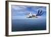 Great White Pelican in Flight over the Atlantic-null-Framed Photographic Print