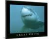 Great White Shark Art Photo-null-Mounted Mini Poster