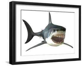 Great White Shark-null-Framed Art Print