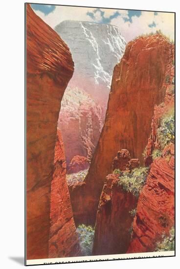 Great White Throne, Zion-null-Mounted Art Print