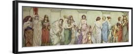 Great Women of Antiquity:Miriam, Rebecca, Semiramis, Penelope, Sappho, Cleopatra, Cornelia,…-Frederick Dudley Walenn-Framed Giclee Print