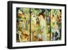 Great Zoological Garden, Triptych, 1912-Auguste Macke-Framed Giclee Print