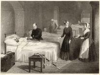 In Scutari Florence Nightingale Assists While a Doctor Puts a Splint on a Patient's Arm-Greatbach-Framed Art Print