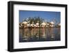 Greater Flamingos (Phoenicopterus Roseus) in Lagoon, Camargue, France, April 2009-Allofs-Framed Photographic Print