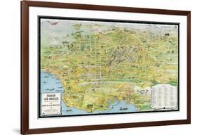 Greater Los Angeles, California, 1932-K^M^ Leuschner-Framed Giclee Print