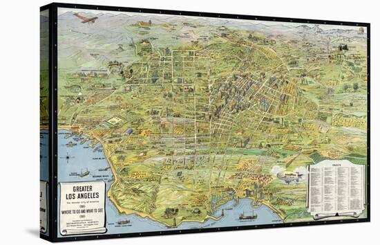 Greater Los Angeles, California, 1932-K^M^ Leuschner-Stretched Canvas