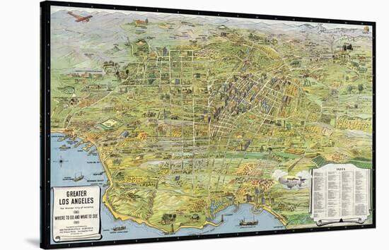 Greater Los Angeles, California, 1932-K^M^ Leuschner-Stretched Canvas