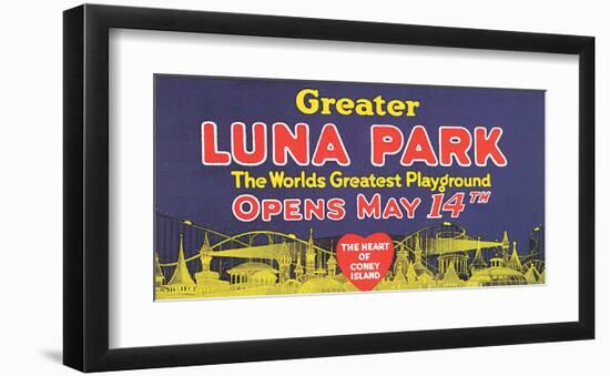 Greater Luna Park Opening-null-Framed Art Print