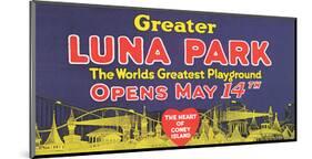 Greater Luna Park Opening-null-Mounted Art Print