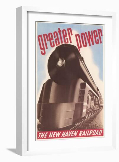 Greater Power, New Haven Railroad-null-Framed Art Print