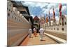 Greatest Buddhists Landmarks - Kandy, Tooth Temple, People Go on Ceremony-Maugli-l-Mounted Photographic Print