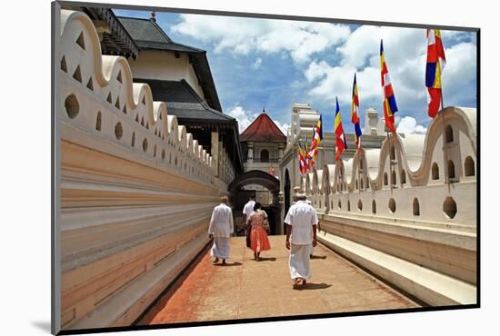 Greatest Buddhists Landmarks - Kandy, Tooth Temple, People Go on Ceremony-Maugli-l-Mounted Photographic Print
