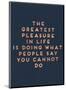 Greatest Pleasure in Life-null-Mounted Giclee Print