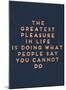 Greatest Pleasure in Life-null-Mounted Giclee Print