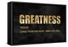 Greatness in Gold-Jamie MacDowell-Framed Stretched Canvas