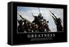 Greatness: Inspirational Quote and Motivational Poster-null-Framed Stretched Canvas