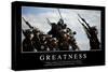 Greatness: Inspirational Quote and Motivational Poster-null-Stretched Canvas