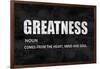 Greatness on Black-Jamie MacDowell-Framed Art Print