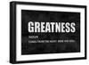 Greatness on Black-Jamie MacDowell-Framed Art Print