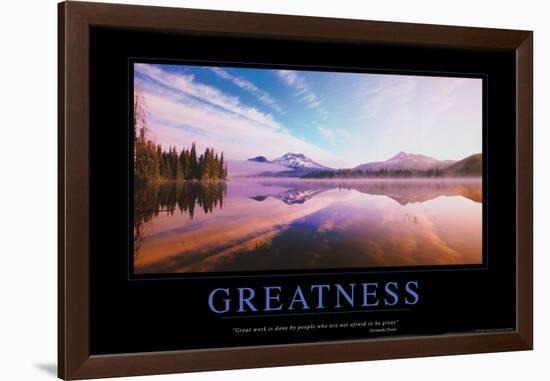 Greatness-null-Framed Poster