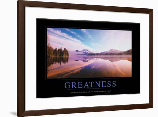 Greatness-null-Framed Poster