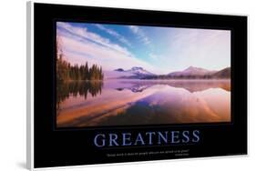 Greatness-null-Framed Poster