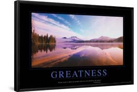 Greatness-null-Framed Poster