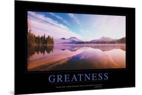 Greatness-null-Mounted Poster