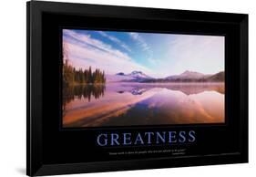 Greatness-null-Framed Poster
