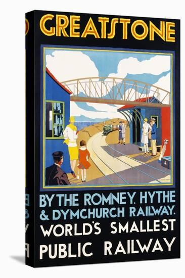 Greatstone - World's Smallest Public Railway Poster-N. Cramer Roberts-Stretched Canvas