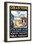 Greatstone - World's Smallest Public Railway Poster-N. Cramer Roberts-Framed Premium Photographic Print