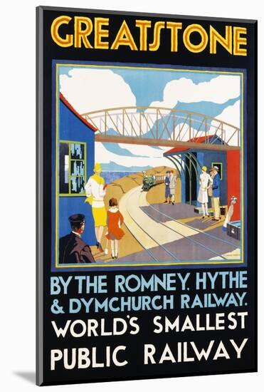Greatstone - World's Smallest Public Railway Poster-N. Cramer Roberts-Mounted Photographic Print